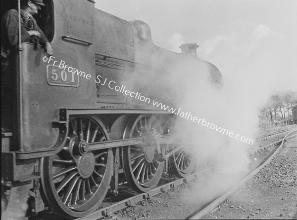 501 LETTING OFF STEAM  ENGINE DRIVER